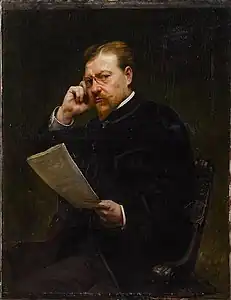 Portrait présumé d'Émile Zola, huile sur toile, 1899, coll. particulière