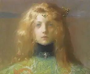 Jeune fille de face (1899), localisation inconnue.