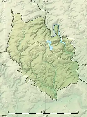 Voir sur la carte topographique du canton de Vianden