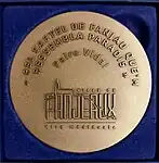 Revers de la médaille d'honneur de la ville de Fanjeaux.