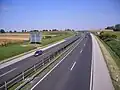 La E60 au niveau de la M1, Hongrie