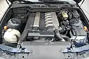 Moteur six cylindres (M51) à chambre de turbulence de la 525tds, ici dans une BMW E36