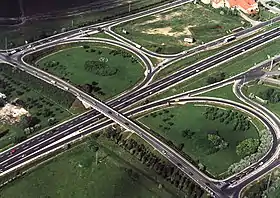 Le  Lajosmizse (autoroute M5).