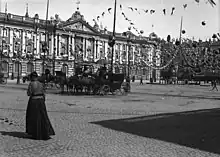 La place du Capitole : Capitole pavoisé (14 juillet 1899).