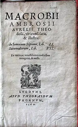 Image illustrative de l’article Commentaire au Songe de Scipion