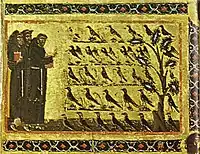 Détail de Predica agli uccelli.