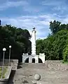 Le monument aux droits de Magdebourg à Kiev aujourd'hui.