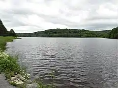 La retenue du barrage.