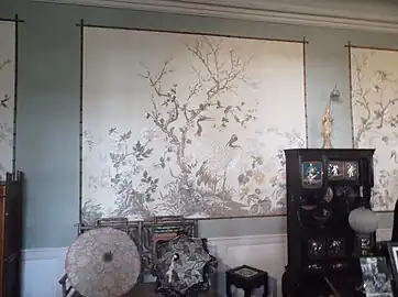 La chambre de Gabrielle Sand avec sa décoration japonaise.