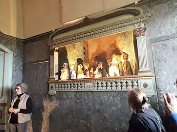 Le castelet des marionnettes installé en 1854.