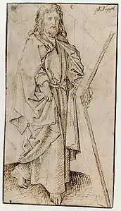 Maître des études de draperies, Saint André, vers 1480