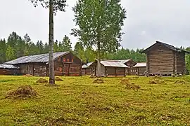 Maisons du secteur de Pinega.