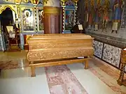 Les reliques de saint Nikolaj Velimirović