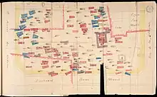 Plan d'une partie de la nécropole Saint-Marcel, BHVP.