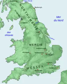 Carte permettant de situer les principaux lieux mentionnés dans l'article