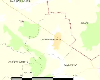 Carte de la commune.