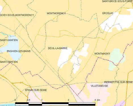 Carte de la commune.