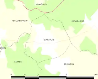 Carte de la commune.