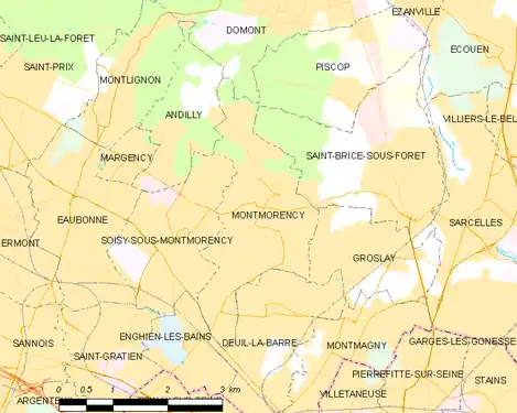 Carte de la commune.