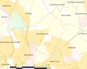 Carte de la commune.