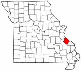 Localisation de Comté de Sainte-Geneviève