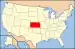Carte montrant l'État du Kansas