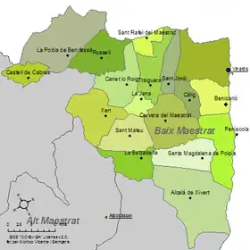 Communes de Baix Maestrat