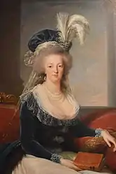 Marie-Antoinette d'Autriche, reine de France, mère de Louis-Charles 1788, par Élisabeth Vigée Le Brun.