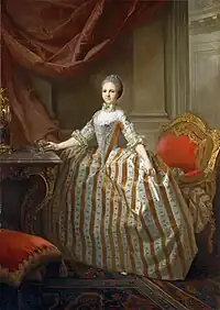 Laurent Pécheux,Portrait de Marie-Louis de Parme, future reine d'Espagne, 1765, New York, Metropolitan Museum of Art.