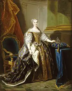 La reine Marie Leszczynska par Jean-Baptiste Van Loo