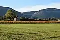 Vue du massif de Coutach depuis la commune de Liouc.