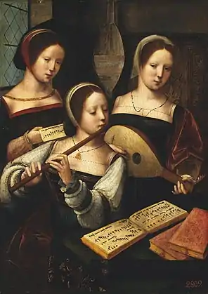B. Les trois musiciennes,The State Hermitage Museum, Saint-Pétersbourg, inv. ГЭ-435.