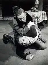 En 1959 avec Andrej Brinar dans une pièce de Matej Bor (en) au Ljubljanska Drama