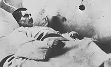 Mathias Kneissl à l'hôpital après son arrestation, 1901.