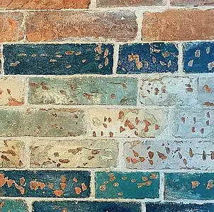 Briques vernissées de Santa Maria del Popolo, XIe siècle.