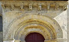 Portail sud, ensemble des parties sculptées