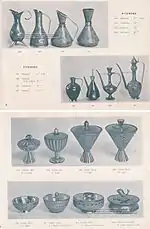 Travail du métal décoratif dans le style Art déco de Maurice Ascalon, édité par Pal-Bell dans les années 1940.