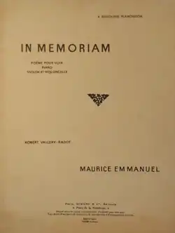 Couverture de partition en couleurs