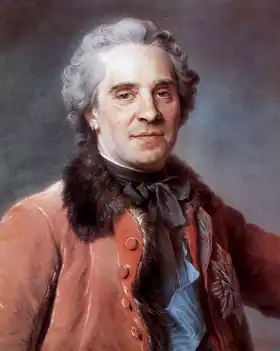 Maurice de Saxe, Maréchal de France, son arrière grand-père.