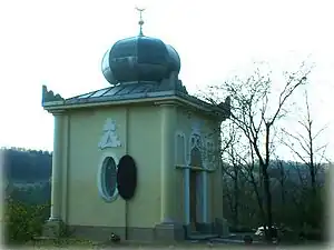 La Blaues Häusel, une petite mosquée construite pour Raden Saleh à Maxen en Saxe.