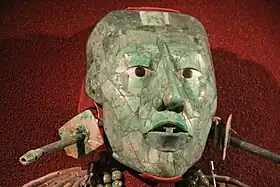 Masque mortuaire du Pakal, en jadéite.
