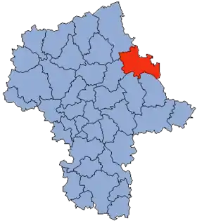 Localisation de Powiat d'Ostrów Mazowiecka