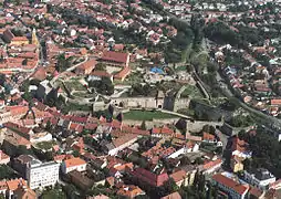 Vue aérienne du château