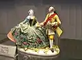 12. Couple de danseurs du XVIIIe&nbsp;siècle- Porcelaine de Meissen