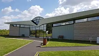 bâtiment vu du parc