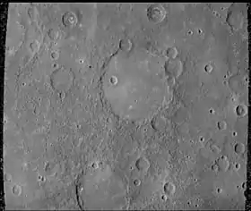 Image illustrative de l'article Schubert (cratère mercurien)