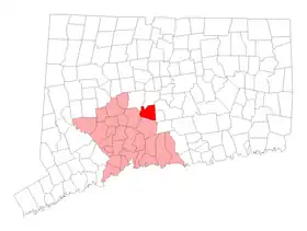 Localisation de Meriden