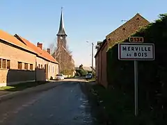 Entrée de Merville-au-Bois.