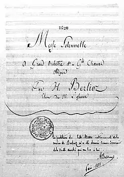 Image illustrative de l’article Messe solennelle (Berlioz)