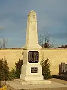 Le monument aux morts en 2017.